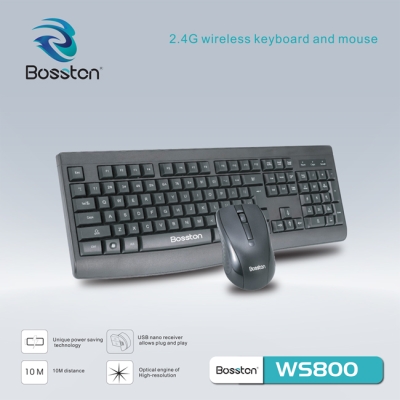 KEYBOARD COMBO BOSSTON KHÔNG DÂY WS800.