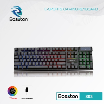 Combo Bàn Phím Chuột Giả Cơ Bosston 803 Đèn Led