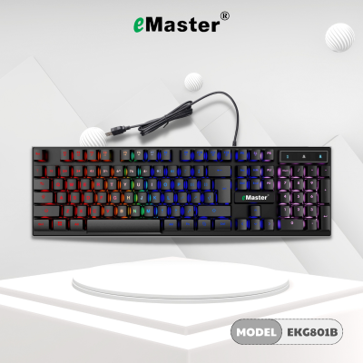 Keyboard Emaster EKG801 (Màu đen,) Usb